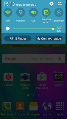 Touchez Connex. rapide. Si l'option Connex. rapide n'est pas disponible, touchez MODIFIER, cochez la case Connex. rapide et validez votre modification en touchant OK