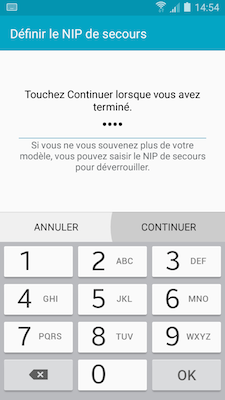 Galaxy A5: Type de verrouillage « Modèle » (SM-A500W)