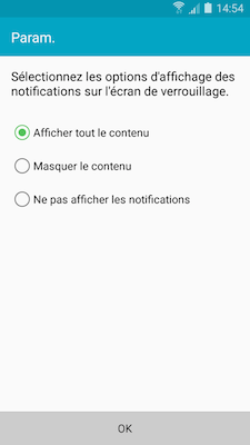 Galaxy A5: Type de verrouillage « Modèle » (SM-A500W)