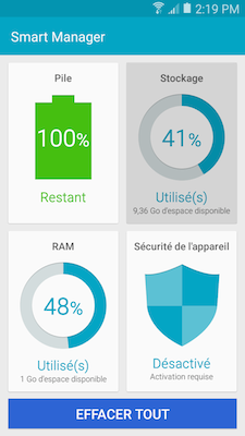 Galaxy A5: Smart Manager (SM-A500W)