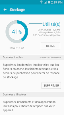 Galaxy A5: Smart Manager (SM-A500W)