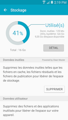 Galaxy A5: Smart Manager (SM-A500W)