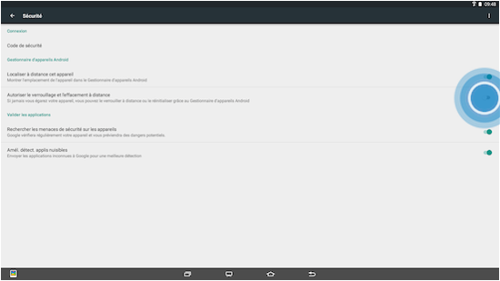 Galaxy View: Effacer toutes les données personnelles (SM-T670)