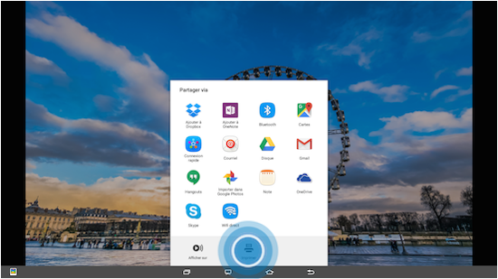 Galaxy View: Imprimer un document (SM-T670)