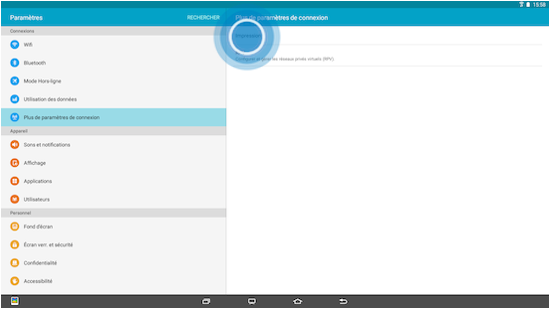 Galaxy View: Imprimer un document (SM-T670)