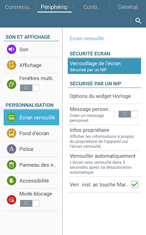Verrouillage 6