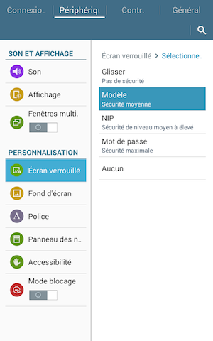 Verrouillage 8