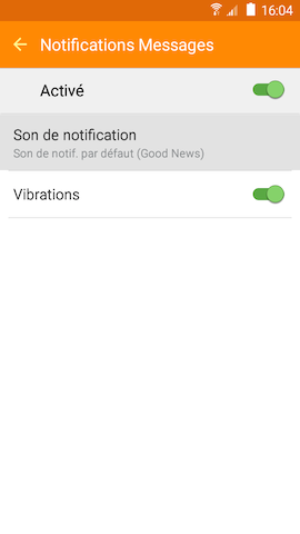 Grand Prime: Modifier le son émis par une notification (SM-G530W)