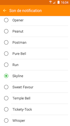 Grand Prime: Modifier le son émis par une notification (SM-G530W)