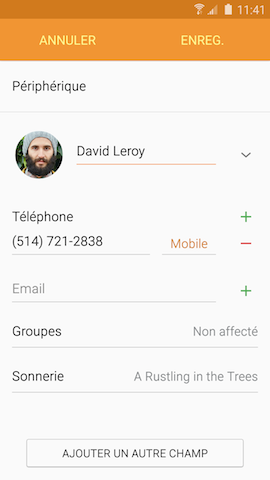 Galaxy S6: Attribuer une sonnerie différente à chaque contact (SM-G920W)