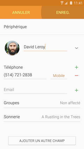 Galaxy S6: Attribuer une sonnerie différente à chaque contact (SM-G920W)