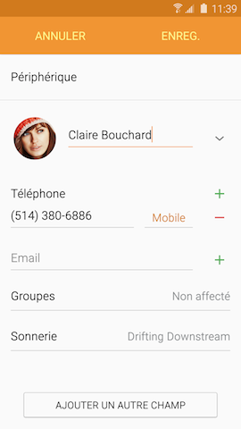 Galaxy S6: Attribuer une sonnerie différente à chaque contact (SM-G920W)