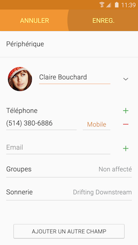 Galaxy S6: Attribuer une sonnerie différente à chaque contact (SM-G920W)