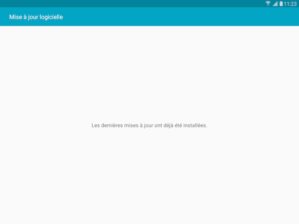 Galaxy Tab S2: Mettre à jour l'appareil (SM-T710 ou SM-T810)