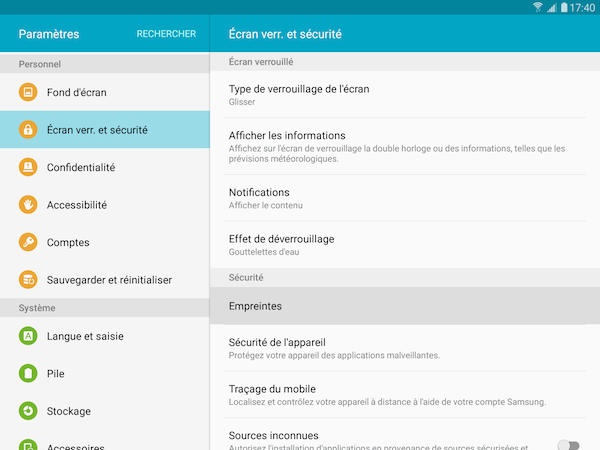 Supprimer empreinte 2