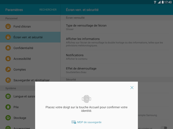 Supprimer empreinte 3