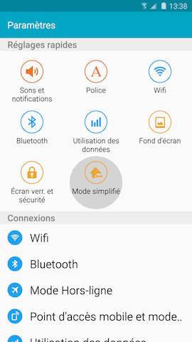Mode simplifié 8