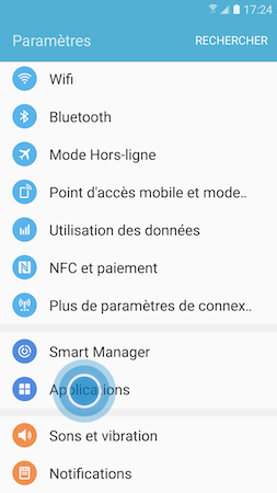 Galaxy S7: Vider le cache ou effacer les données d'une application (SM-G930W)