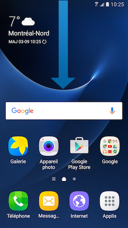 Galaxy S7: Luminosité et délai de mise en veille de l’écran (SM-G930W)