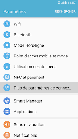 Galaxy S7: Imprimer un document (SM-G930W)