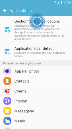 Galaxy S7: Vider le cache ou effacer les données d'une application (SM-G930W)