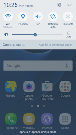 Galaxy S7: Luminosité et délai de mise en veille de l’écran (SM-G930W)