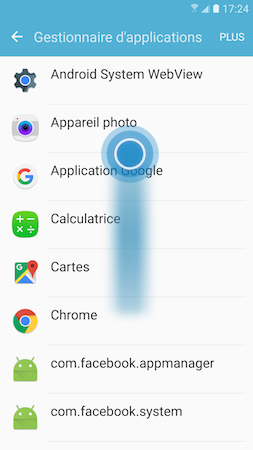 Galaxy S7: Vider le cache ou effacer les données d'une application (SM-G930W)