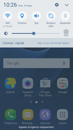 Galaxy S7: Luminosité et délai de mise en veille de l’écran (SM-G930W)