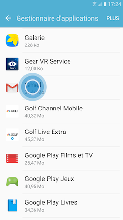 Galaxy S7: Vider le cache ou effacer les données d'une application (SM-G930W)