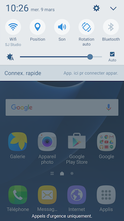 Galaxy S7: Luminosité et délai de mise en veille de l’écran (SM-G930W)