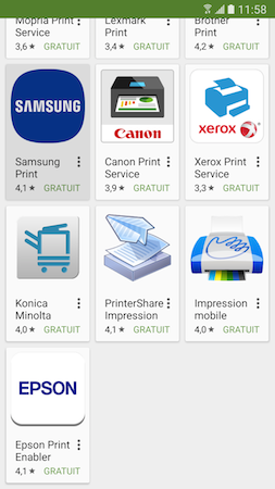 Galaxy S7: Imprimer un document (SM-G930W)