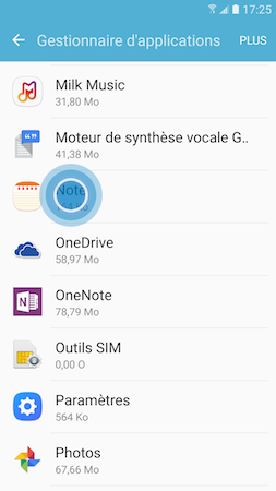 Galaxy S7: Vider le cache ou effacer les données d'une application (SM-G930W)