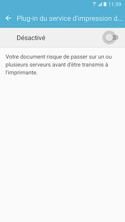 Galaxy S7: Imprimer un document (SM-G930W)
