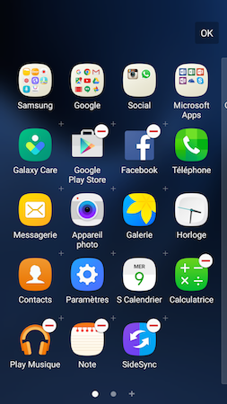 Comment désinstaller ou désactiver des applications présentes sur mon Samsung Galaxy S7?