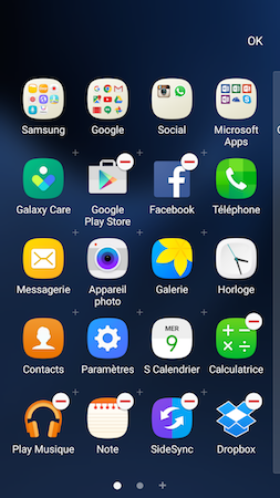 Comment désinstaller ou désactiver des applications présentes sur mon Samsung Galaxy S7?