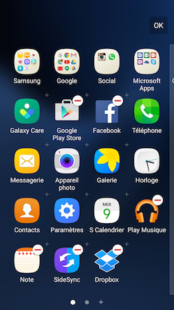 Comment désinstaller ou désactiver des applications présentes sur mon Samsung Galaxy S7?