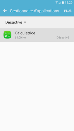 Comment désinstaller ou désactiver des applications présentes sur mon Samsung Galaxy S7?