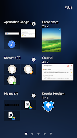 Galaxy S7: Ajouter un widget sur un écran d'accueil (SM-G930W)