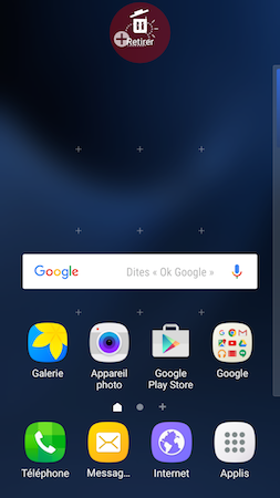 Galaxy S7: Ajouter le widget Météo et Horloge sur l'écran d'accueil (SM-G930W)