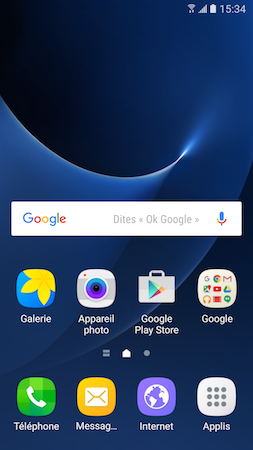 Galaxy S7: Ajouter le widget Météo et Horloge sur l'écran d'accueil (SM-G930W)