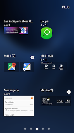 Galaxy S7: Ajouter le widget Météo et Horloge sur l'écran d'accueil (SM-G930W)