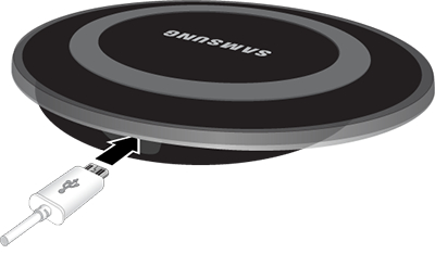 Galaxy S7: Charger l'appareil utilisant un chargeur sans fil (SM-G930W)