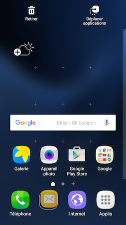 Galaxy S7: Utiliser et personnaliser la barre de favoris (SM-G930W)