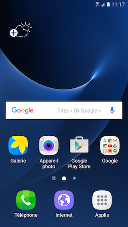 Galaxy S7: Utiliser et personnaliser la barre de favoris (SM-G930W)