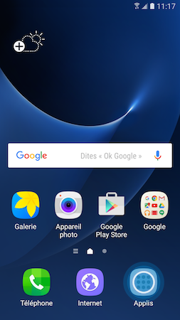 Galaxy S7: Utiliser et personnaliser la barre de favoris (SM-G930W)