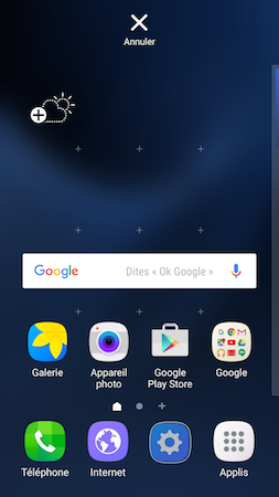 Galaxy S7: Utiliser et personnaliser la barre de favoris (SM-G930W)