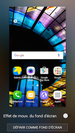 Galaxy S7: Changer le fond d’écran (SM-G930W)