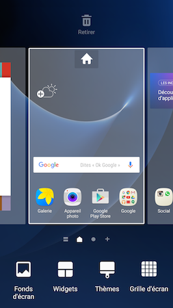 Galaxy S7: Changer le fond d’écran (SM-G930W)