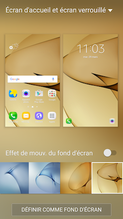Galaxy S7: Changer le fond d’écran (SM-G930W)