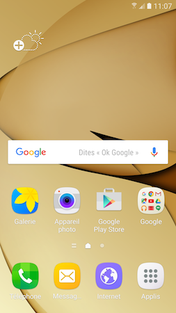 Galaxy S7: Changer le fond d’écran (SM-G930W)